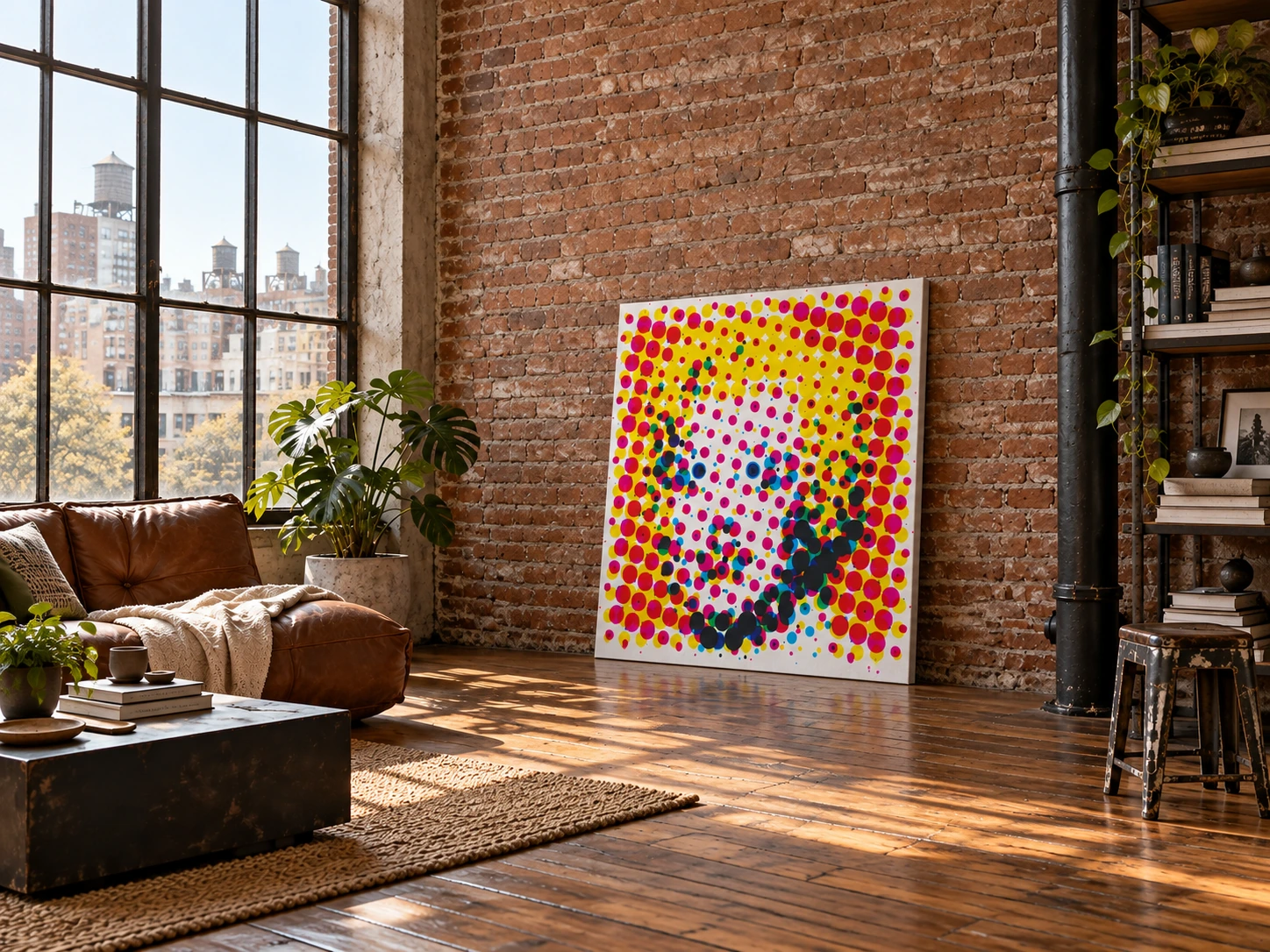M01 (Marilyn)(10^0) by 1/2 two/one in a digital loft setting